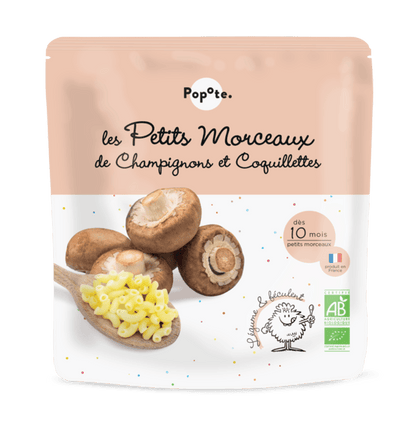 Les petits morceaux - champignons et coquillettes - 1