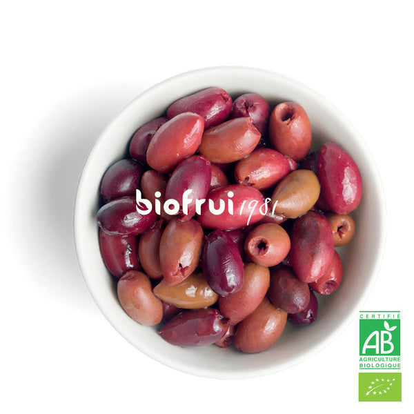Olive kalamon noire de kalamata dénoyautée en saumure traditionnelle bio - 2